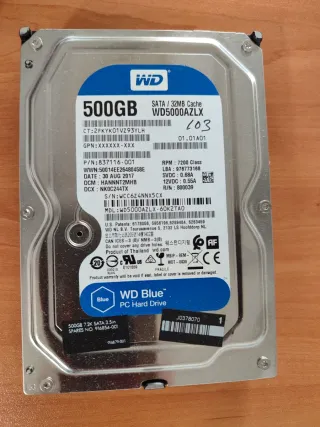 Disco Duro WD 500GB SATA