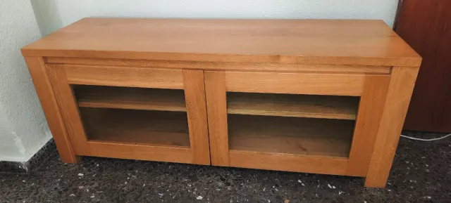 Mesa TV madera con puertas