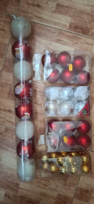 Árbol de Navidad 160cm nevado con luces y adornos
