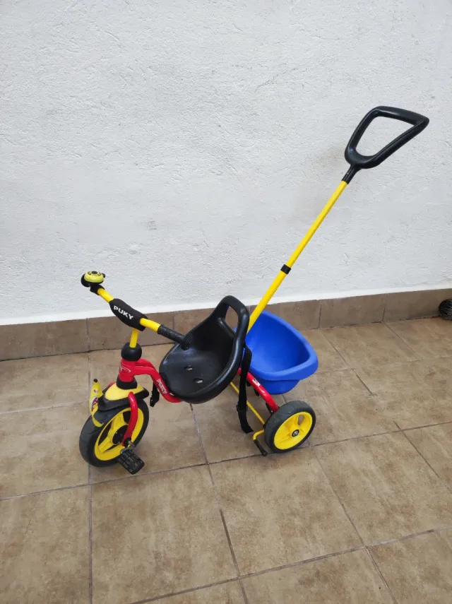 Triciclo Puky Rojo/Amarillo con Cesta