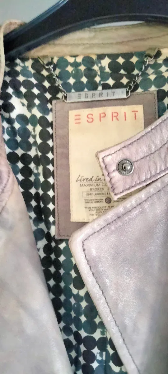Giubbino in pelle Esprit taglia S