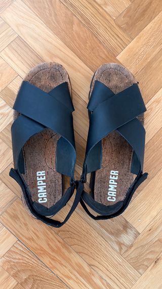Sandalias Camper Oruga Talla 40 Negras