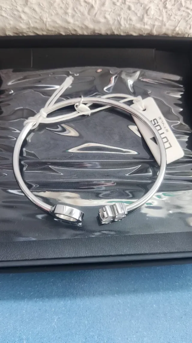 Pulsera Lotus Plata Trébol y Aro