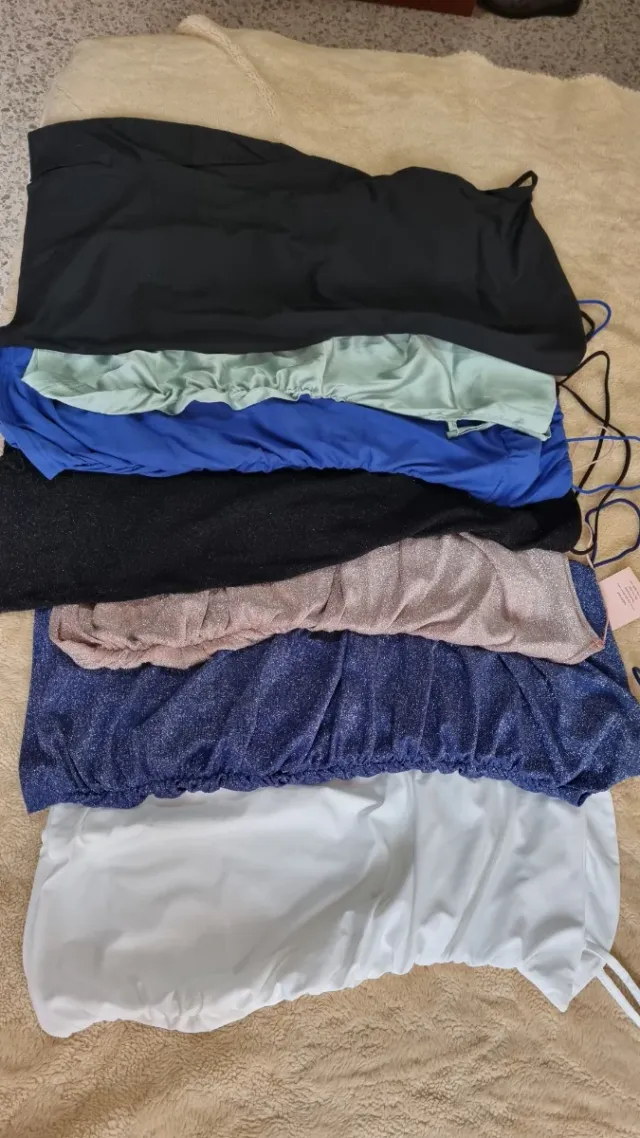 Lote 7 vestidos tirantes.