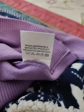 Maglione donna dolcevita lilla