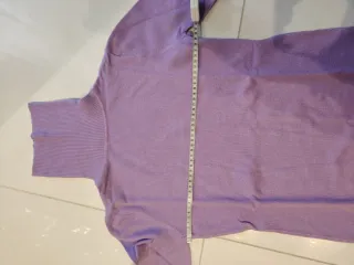 Maglione donna dolcevita lilla