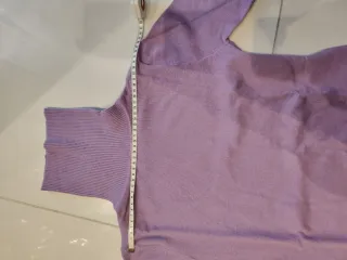 Maglione donna dolcevita lilla