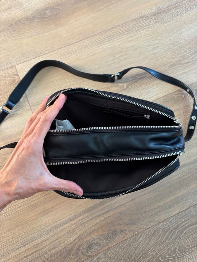 Borsa nera Parfois con logo