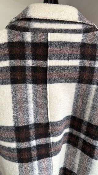 Abrigo de paño cuadros