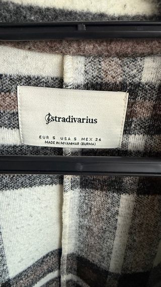 Abrigo de paño cuadros