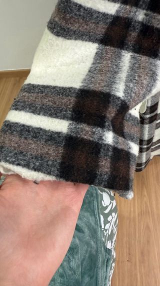 Abrigo de paño cuadros