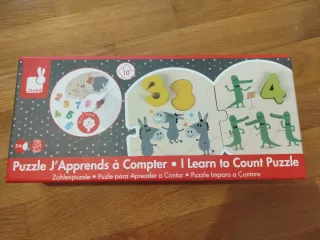 Puzzle Janod Aprender a Contar Madera