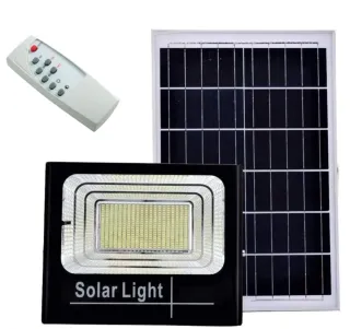 Faro LED Con Pannello Solare 200W Luce Fredda