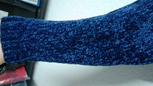 Jersey chenilla azul Pull&Bear Talla M-L