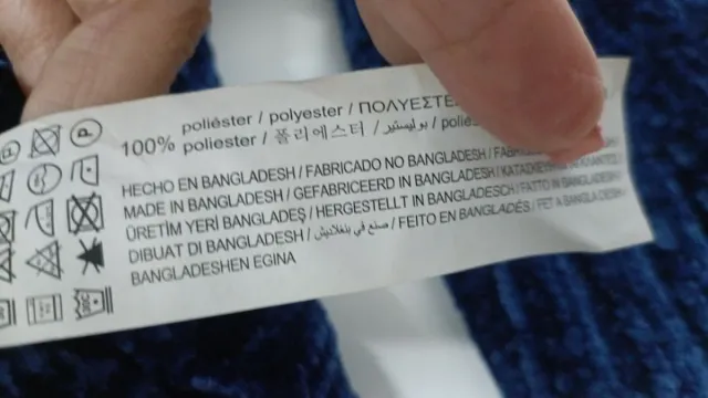 Jersey chenilla azul Pull&Bear Talla M-L