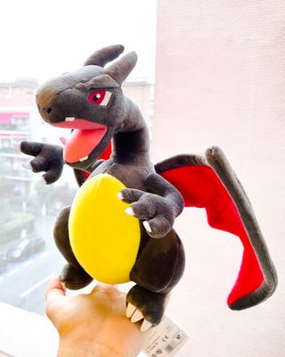 Peluche Charizard Black Pokemon Dragon Natale Toy