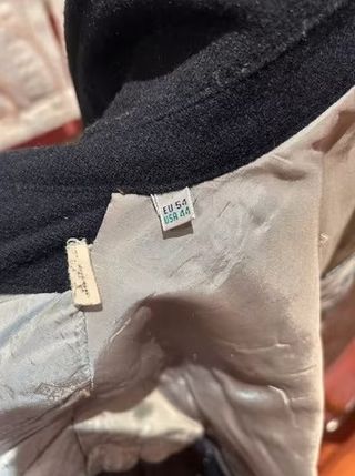 Chaqueta Peyton Lana y Cachemira Talla 54 Azul Mar