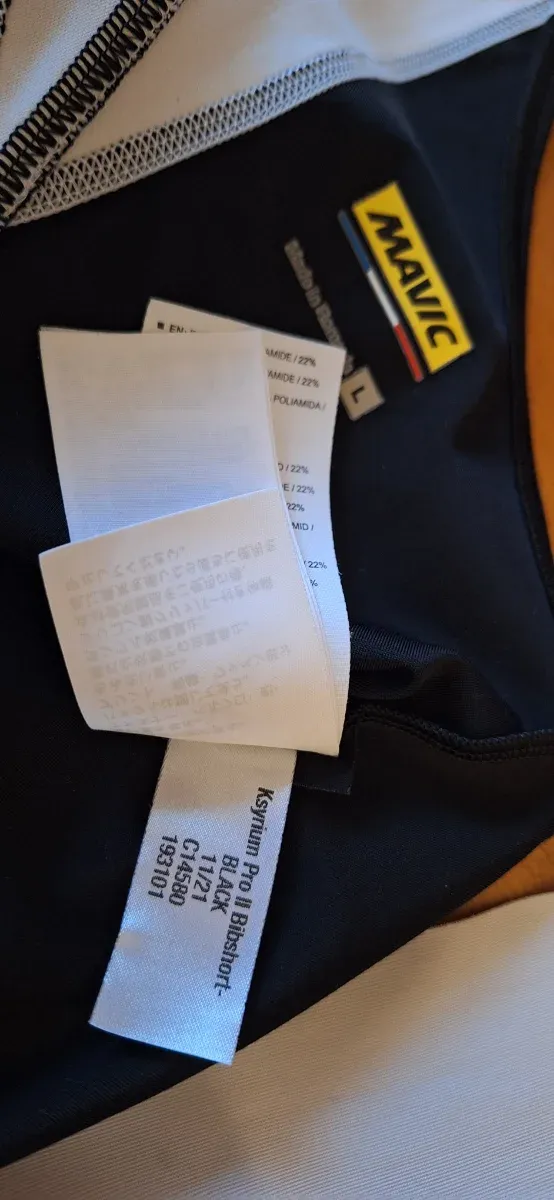 Culotte Ciclismo Mavic Negro