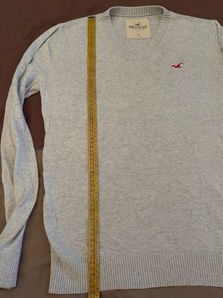 Suéter Hollister Gris Talla M