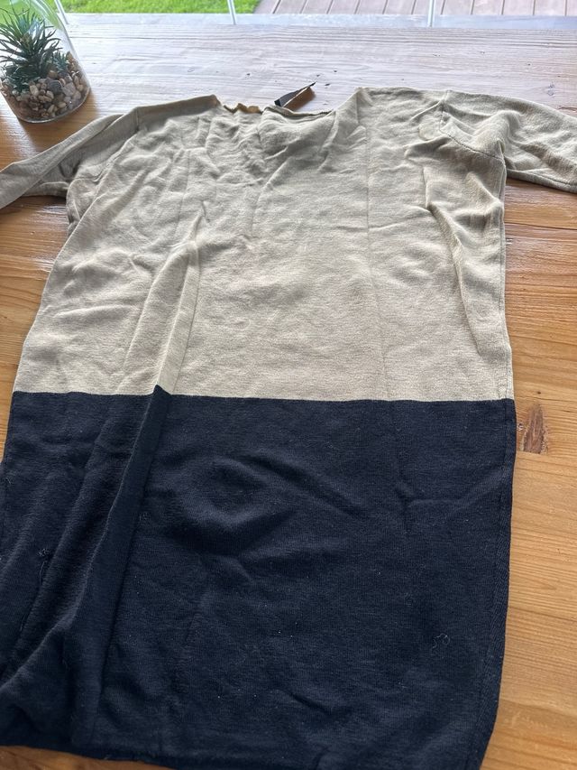 Vestido de punto con lazo,