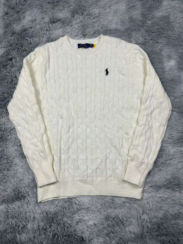 Jersey Polo Ralph Lauren Blanco Trenzado