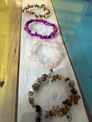 4 Pulseras Piedra Natural