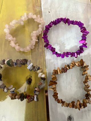 4 Pulseras Piedra Natural