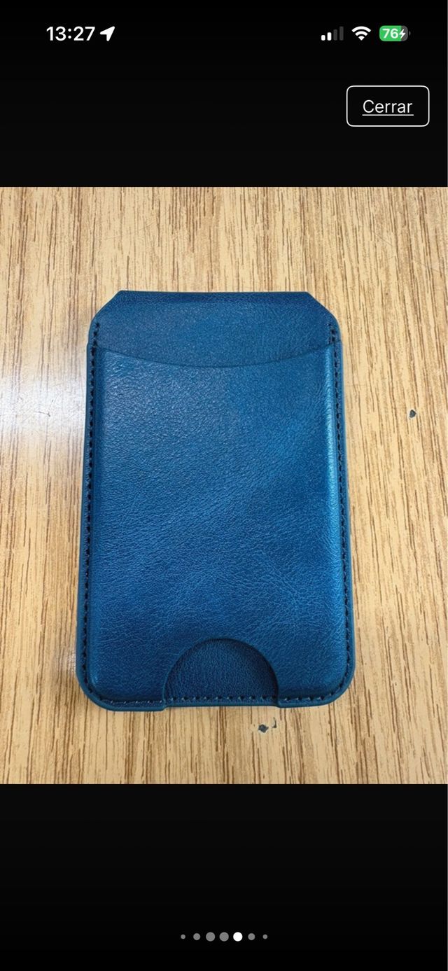 Cartera azul para iPhone