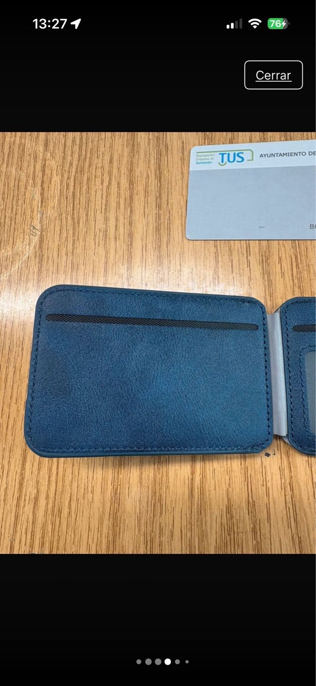 Cartera azul para iPhone