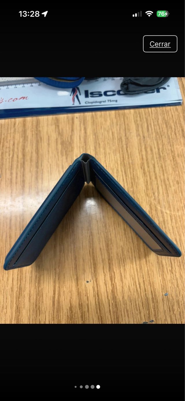 Cartera azul para iPhone