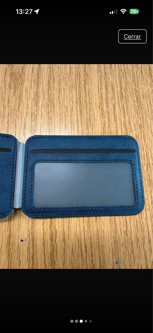 Cartera azul para iPhone