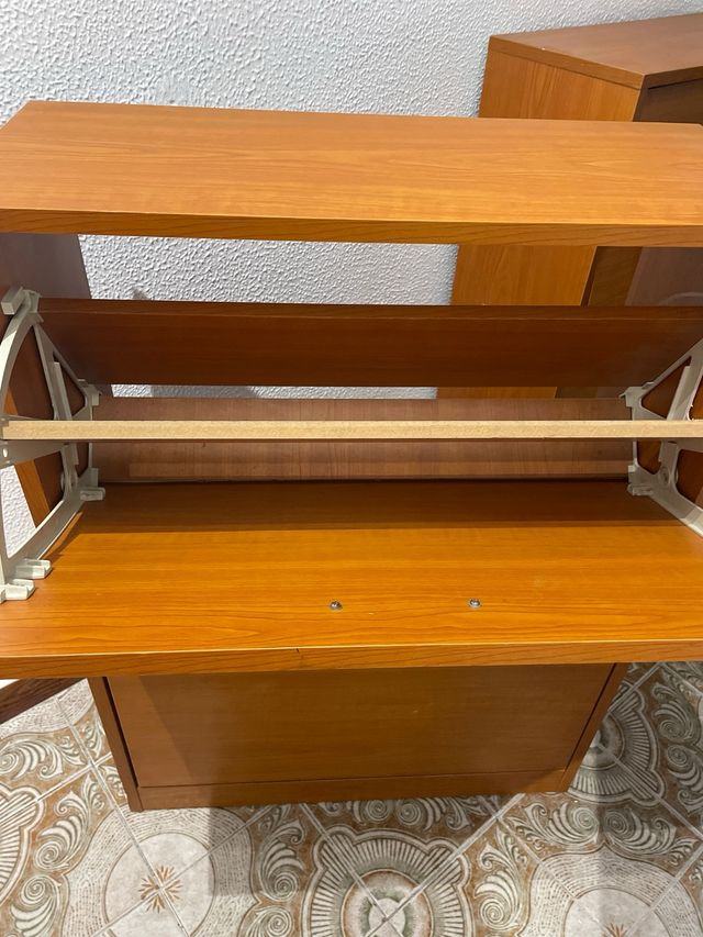 Zapatero madera 2 puertas tiradores