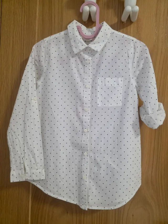 Camisa Zara niña T 5-6 lunares