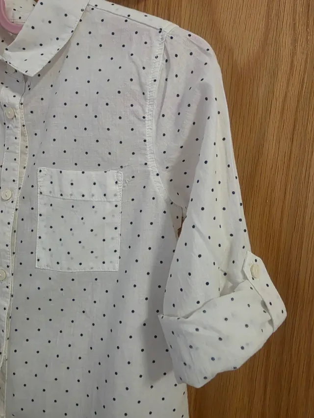 Camisa Zara niña T 5-6 lunares