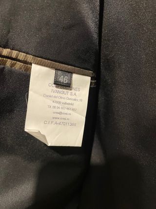 Traje de caballero negro