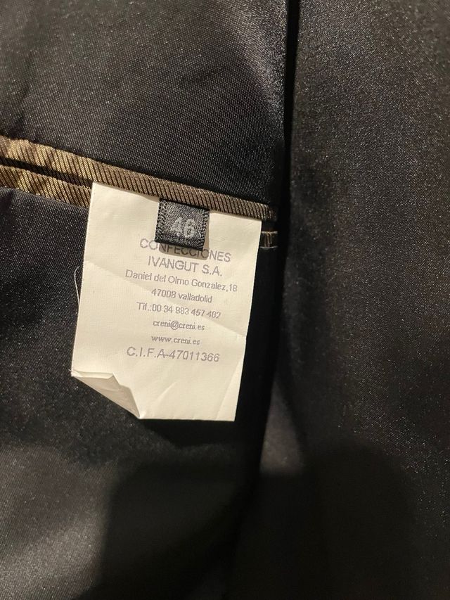 Traje de caballero negro