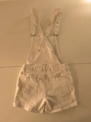 Peto corto vaquero blanco