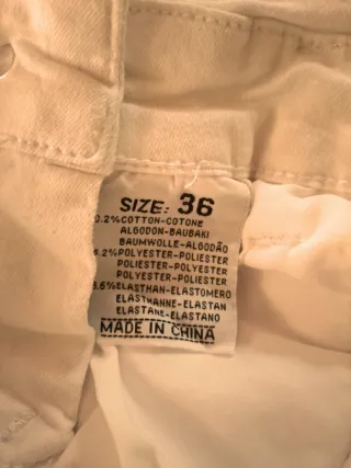 Peto corto vaquero blanco