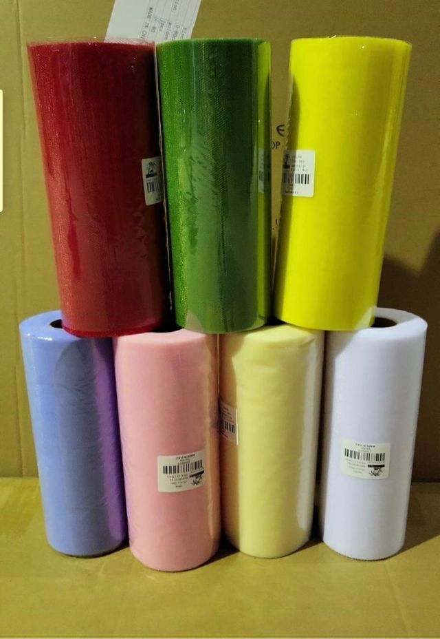 Rotoli Tulle per bomboniere e decorazioni