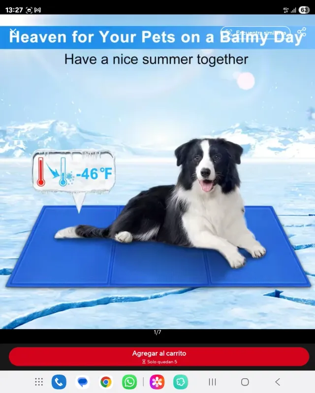 Cojín Enfriador para Perros - Hielo