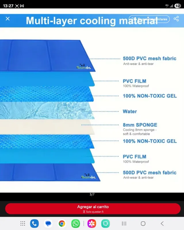 Cojín Enfriador para Perros - Hielo