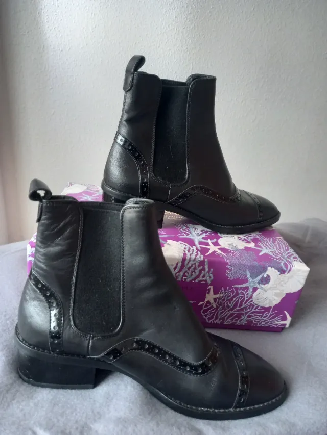 Botas Chelsea negras Massimo Dutti