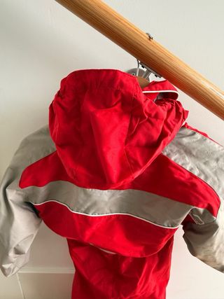 Mono de esquí rojo y gris Quechua