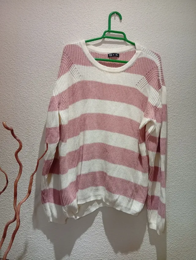 Jersey rayas rosa y blanco talla XXXL