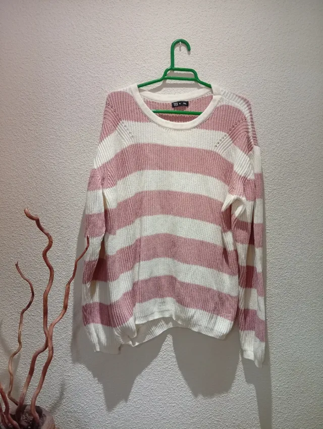 Jersey rayas rosa y blanco talla XXXL