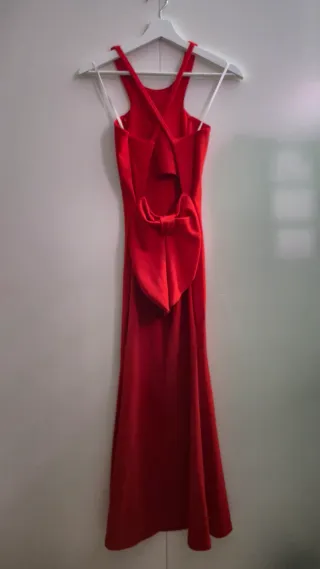 Vestido largo Sorellas rojo