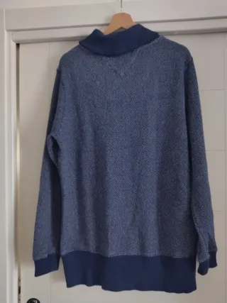 Maglione Tommy Hilfiger Blu e Bianco M grande