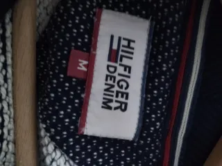 Maglione Tommy Hilfiger Blu e Bianco M grande