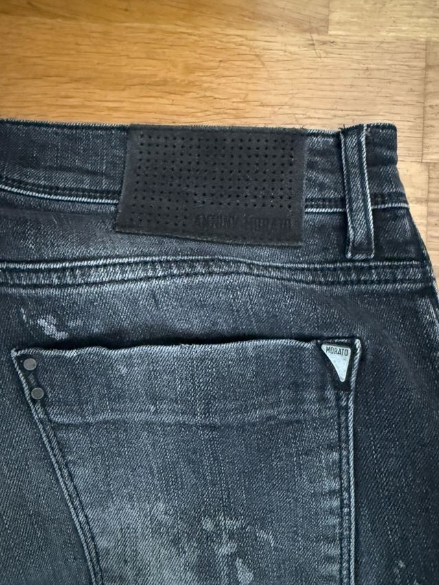 Vaqueros Antony Morato Negros Desgastados