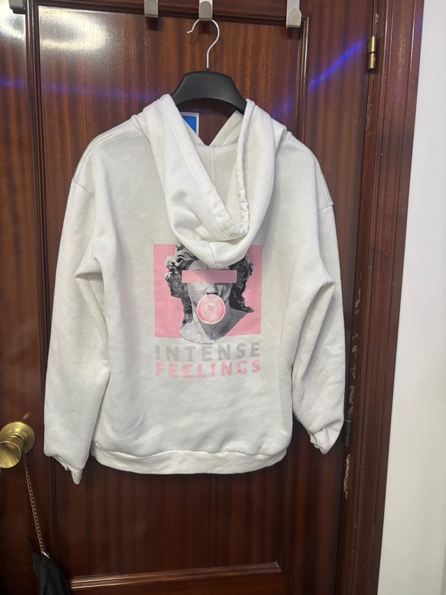 Sudadera blanca talla S